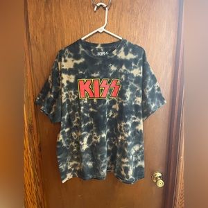 KISS T-Shirt Tye Dyed size XL great condition- licensed by KISS - see label